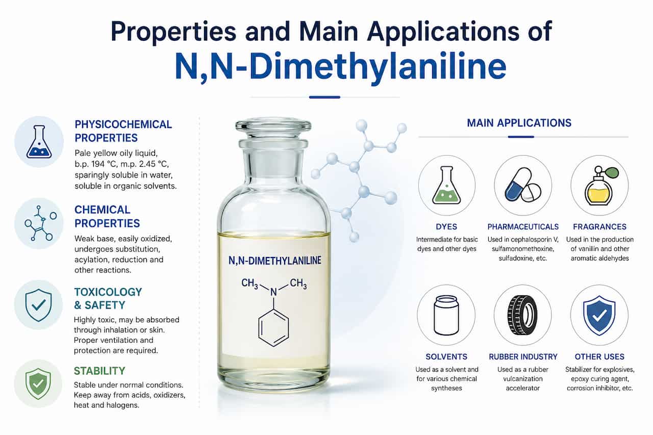 Properties and Main Applications of N,N-Dimethylaniline